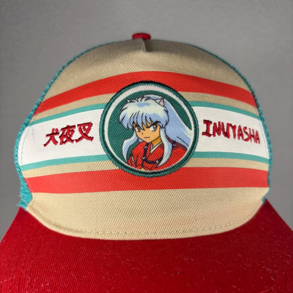 Inuyasha Teal & Red Trucker Hat